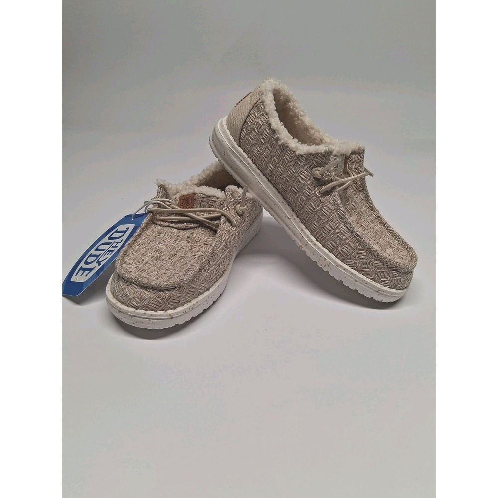 Hey Dude Wendy Youth Warmth (LINED) Natural Shoes Size TD13 40883-106